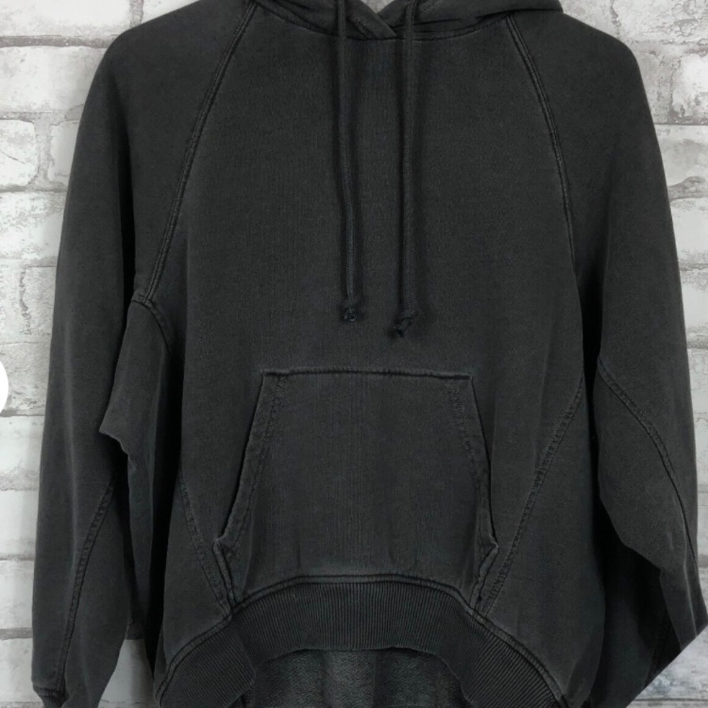 Madewell Terry Relaxed Black Coal Sweatshirt